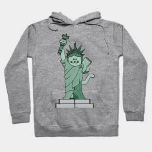 The cat statue of liberty Hoodie